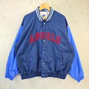 Vintage Anaheim Angels Windbreaker Jacket Mens Large Blue 90s Official Fan
